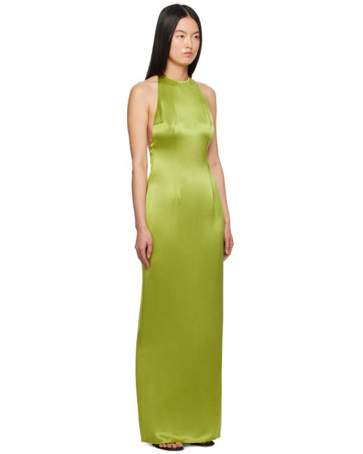 Staud Green Janet Maxi Dress