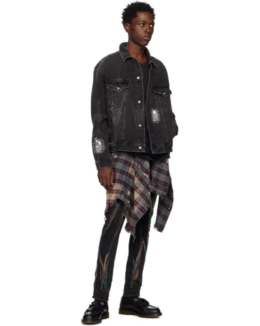 Ksubi Black Chitch Refrakt Jeans for men