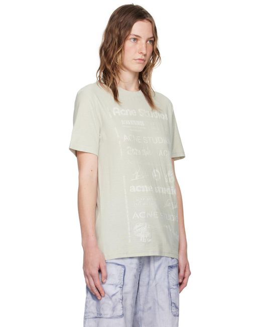 Acne Multicolor Logo T-shirt