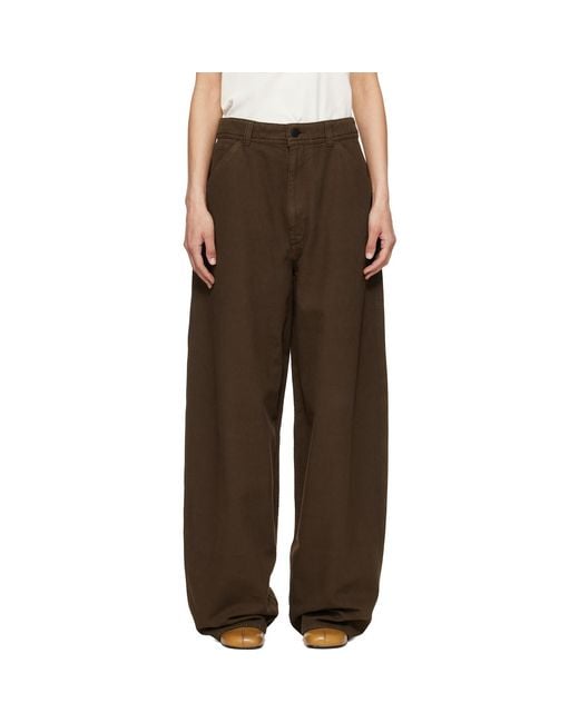 Lemaire Brown Large Trousers