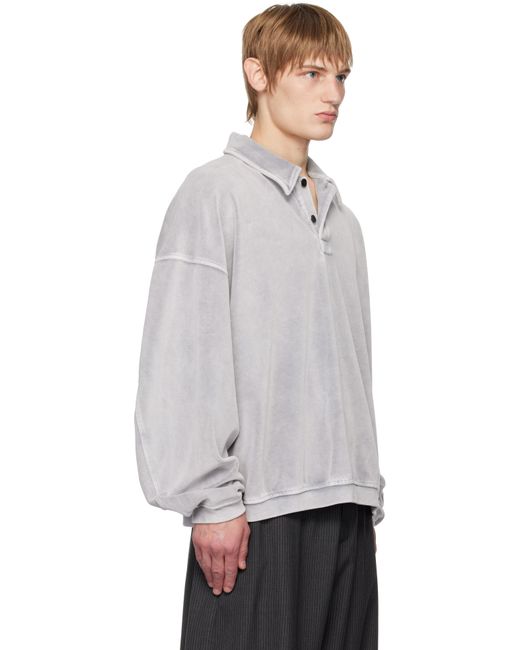 メンズ Alexander Wang グレー Articulated プルオーバー ポロシャツ Gray