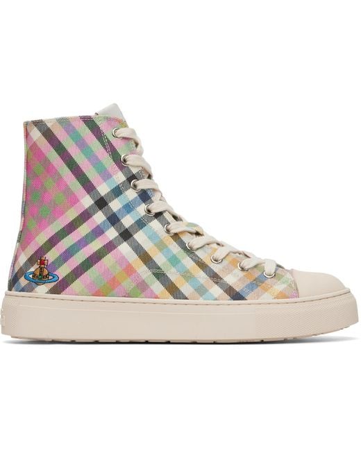 Vivienne Westwood Blue High Top Plimsoll Sneakers for men