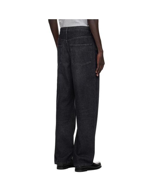 A.P.C. Black Straight Leg Jeans for men
