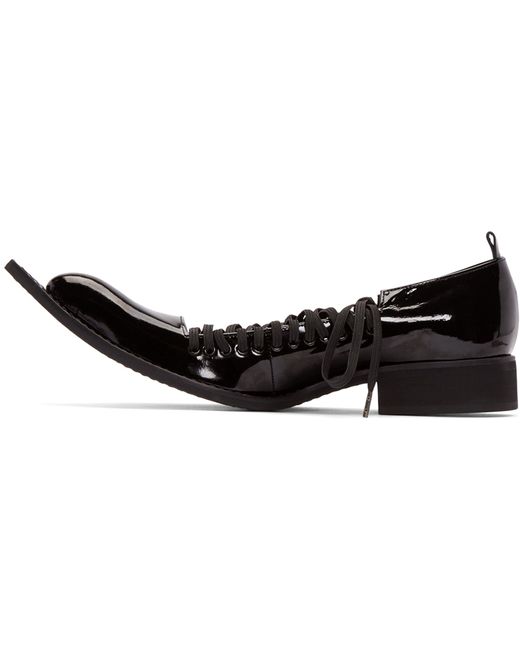 Comme des Garçons Leather Black Patent Lace-up Oxfords for Men Mens Shoes Lace-ups Oxford shoes 