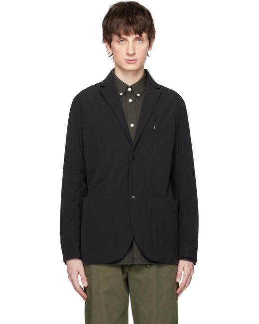 Norse Projects Black Emil Travel Blazer for men