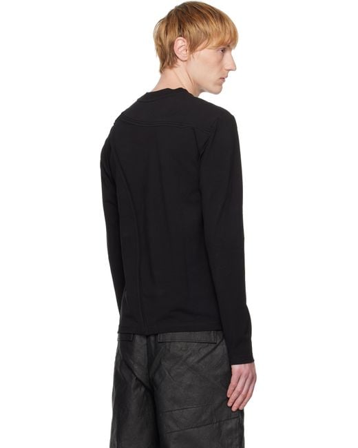【関税込み】HELIOT EMIL ブラック Pleistos 長袖Tシャツ メンズ HELIOT EMIL ブラック Pleistos 長袖Tシャツ ブラック | Lyst
