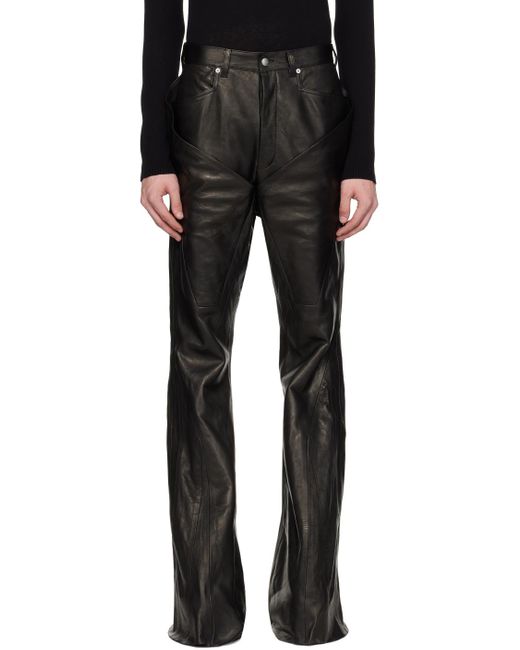 Pantalon slive noir en cuir Rick Owens pour homme en coloris Black