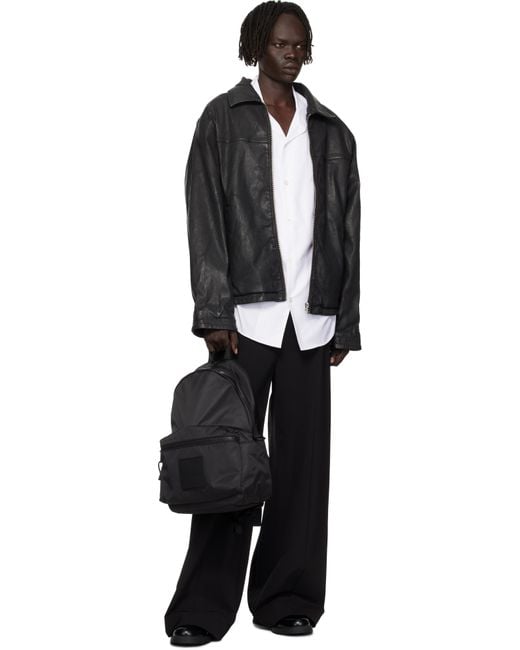 HUGO Black Embossed-Logo Faux-Leather Chelsea Boots for men