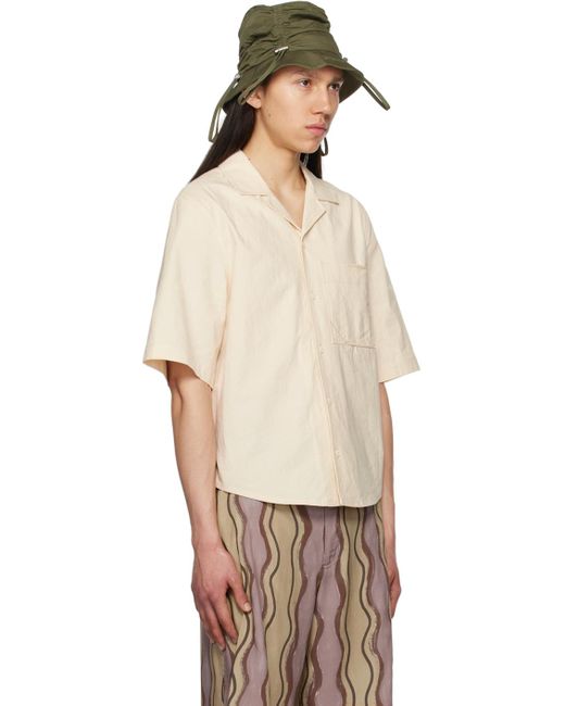 Jacquemus Multicolor Off-white Le Raphia 'la Chemise Cordao' Shirt for men