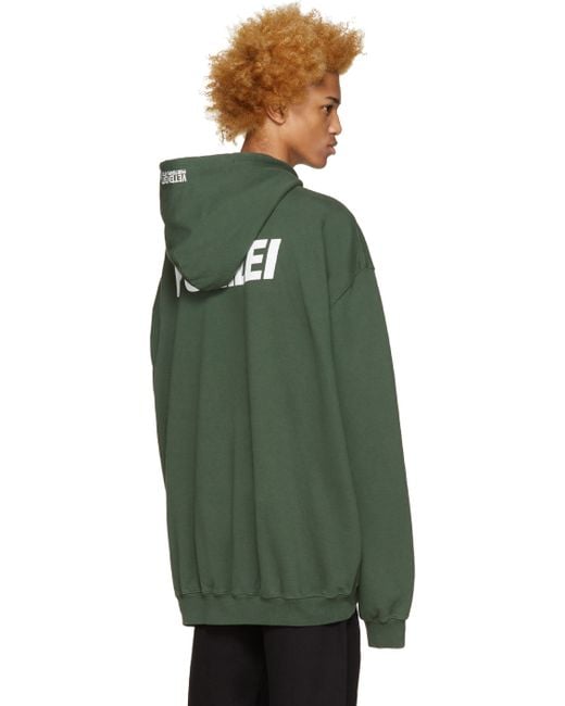 Polizei vetements hoodie sale