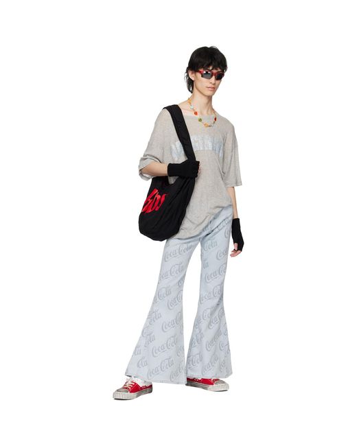 ERL White Jacquard Jeans for men