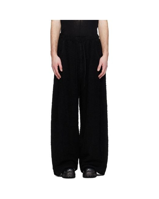 Julius Black Dk Wide Trousers for men