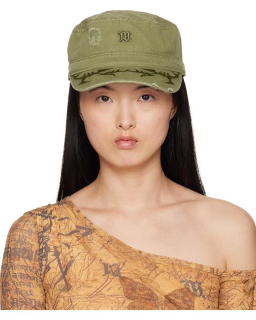M I S B H V Green Khaki Military Cap