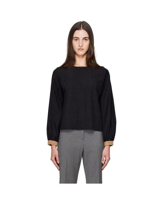 Baserange Black Moy Top