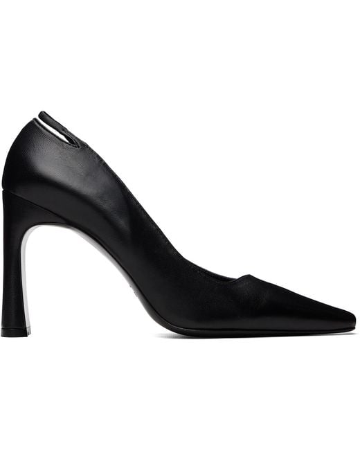 By Far Black Diva Heels