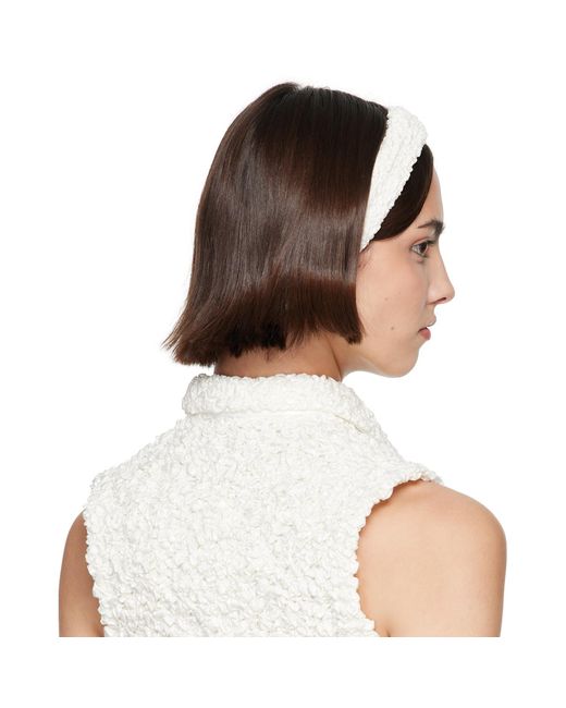 Super Yaya White Ssense Exclusive Bridal Capsule Bandeau Criss Cross Headband