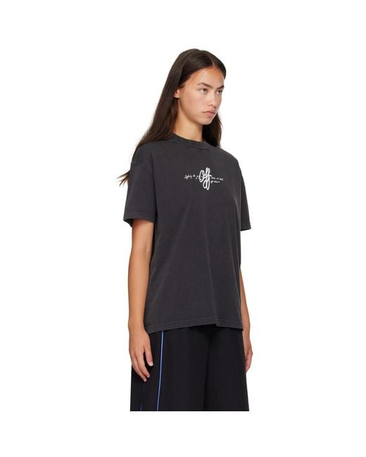 Off-White c/o Virgil Abloh Black 'Off' Stroke T-Shirt