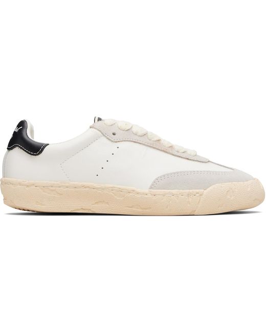 Maison Mihara Yasuhiro Black 'Francis' Past Sole Mixed Material Low-Top Sneakers for men