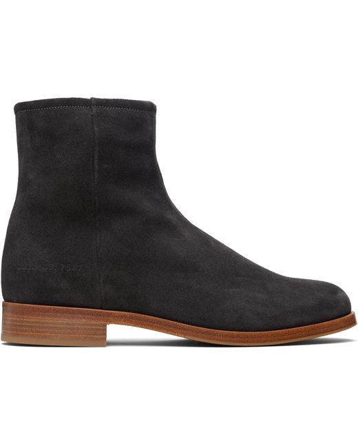 Bottes Noires En Suède À Glissière Common Projects pour homme en coloris Black
