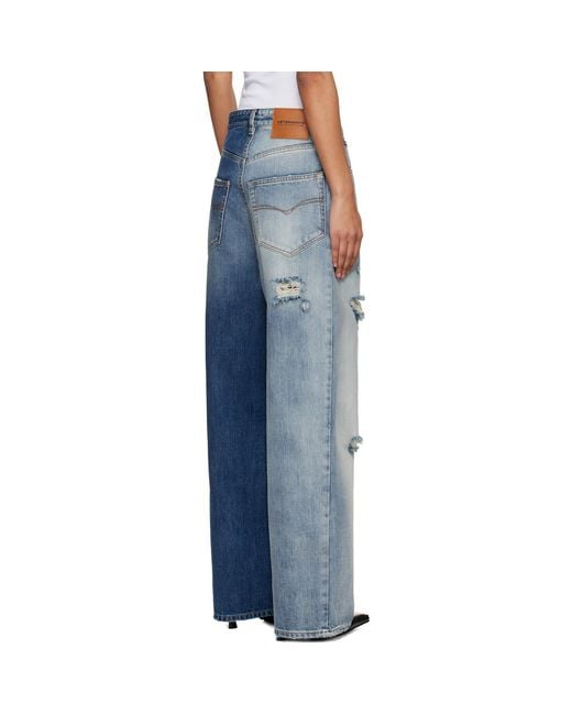 Vetements Blue Degrade Effect Jeans