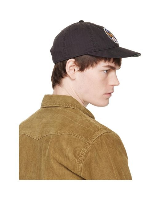 RRL Brown Winged-Logo Twill Ball Cap for men