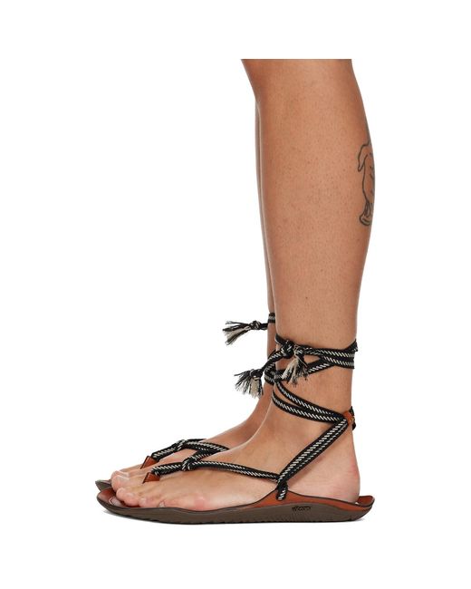 Lemaire Brown Leather Vibram Sandals