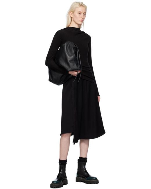 Proenza Schouler Black Lug Sole Platform Combat Boots