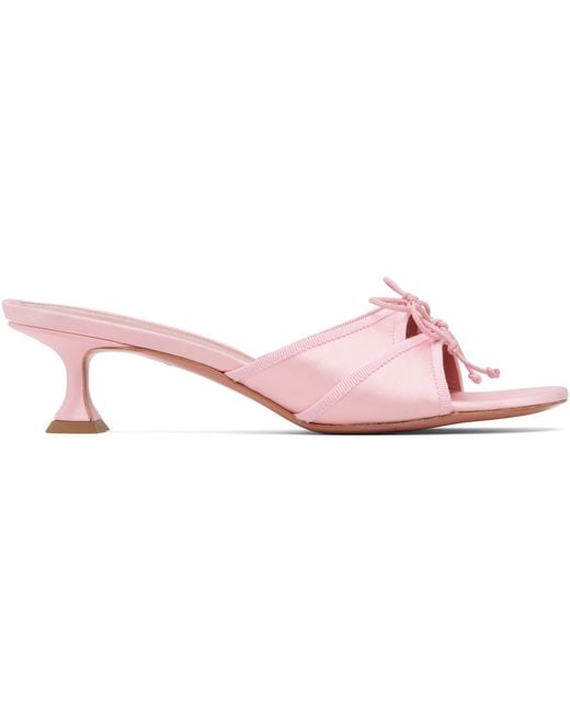 AMINA MUADDI Black Eleonora Slipper 45 Heeled Sandals