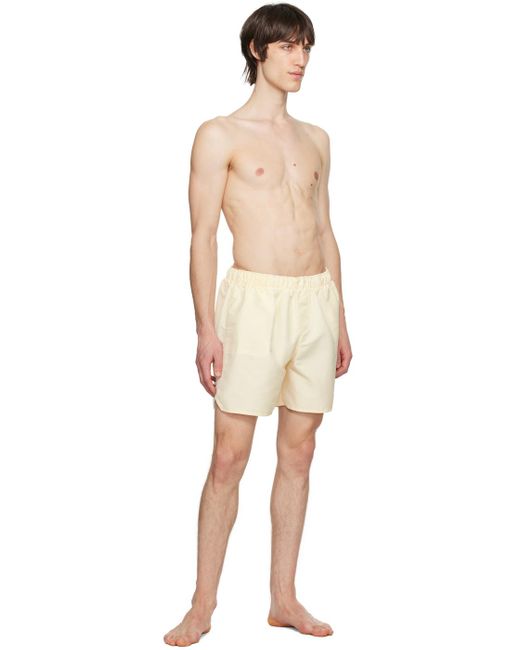 J.W. Anderson Natural Off- Print Swim Shorts for men