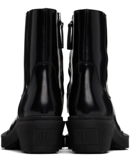 VTMNTS Black Neo Western Boots for men