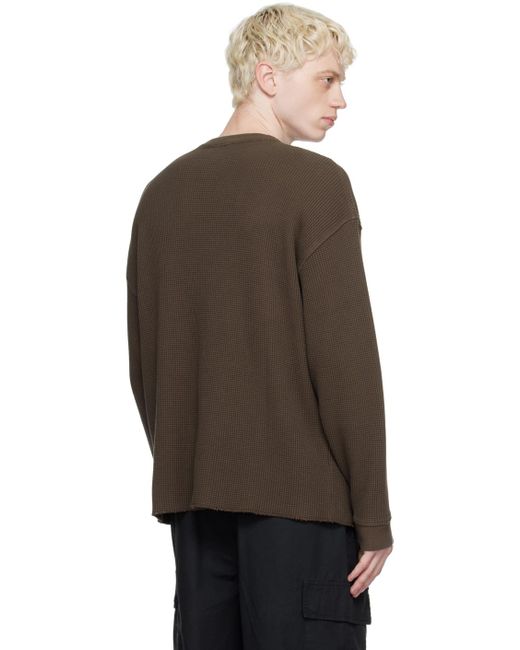 YMC Brown Versatile Sweatshirt for men