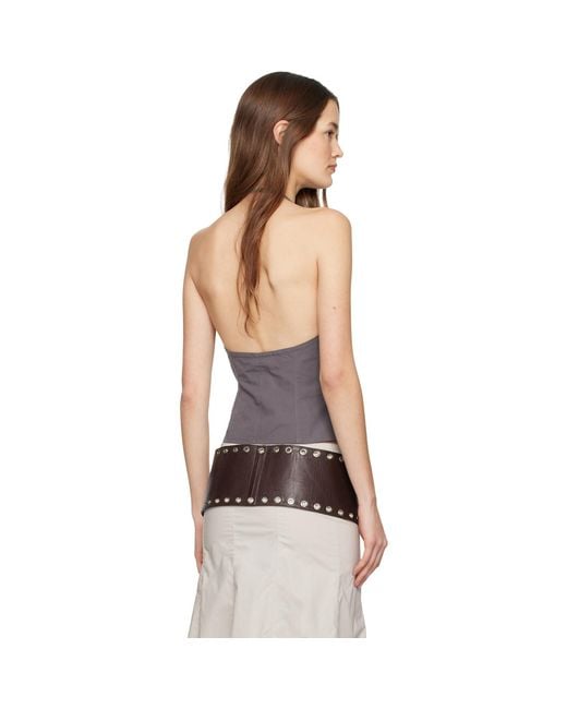 Belle Anna Black Flore Top