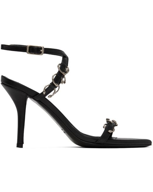 Miaou Black Giaborghini Edition Reno Heeled Sandals