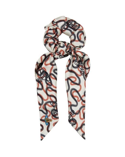 Vivienne Westwood Black Wiggle Large Scrunchie