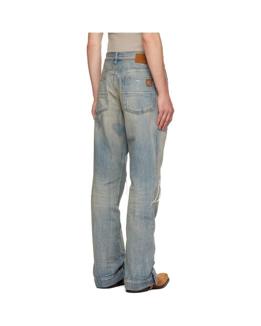 Amiri Blue Straight Flare Mx1 Jeans for men