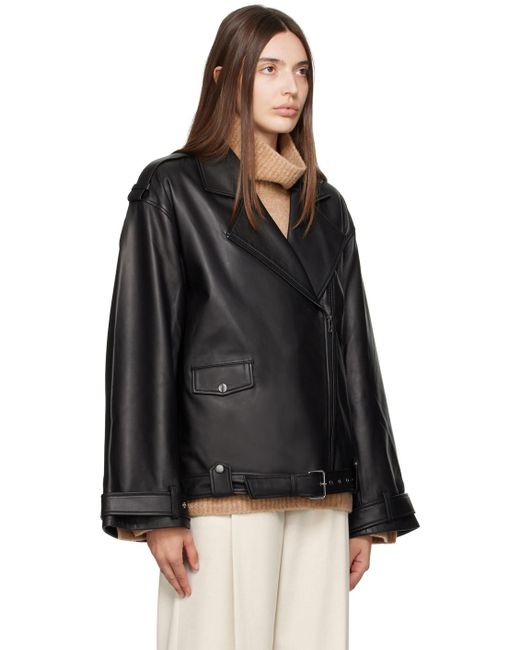 Camilla & Marc Black Saphia Leather Jacket