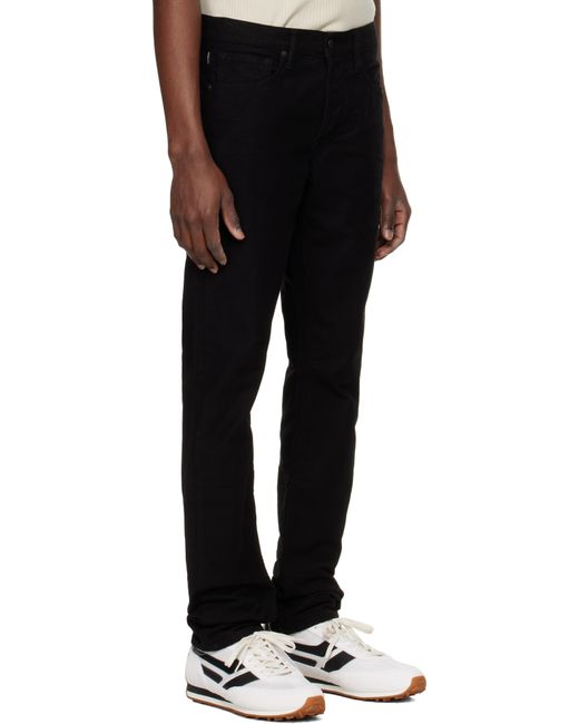 メンズ Tom Ford ブラック モールスキン スリムフィット ジーンズ Black