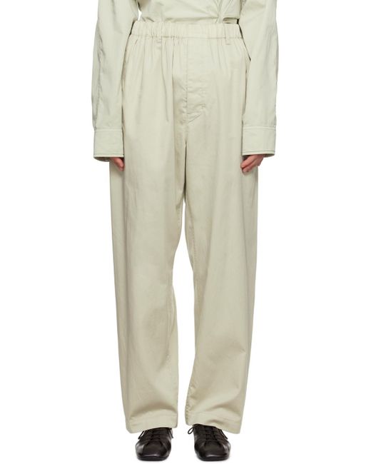 Lemaire Natural Green Relaxed Trousers