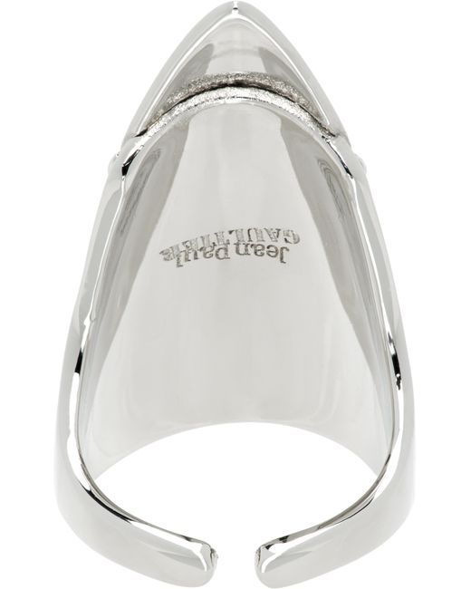 Jean Paul Gaultier White 'The Nail' Ring