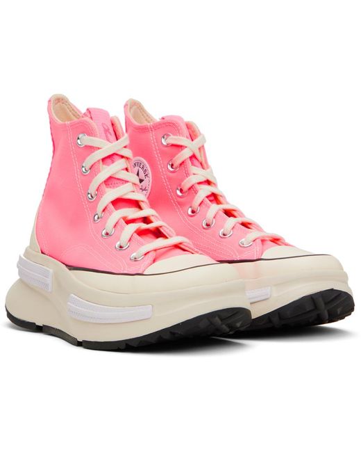 Converse Black Pink Run Star Legacy Cx High Top Sneakers for men