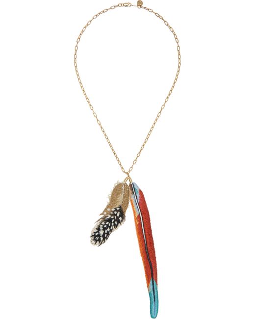 Undercover Feather Necklace in Black | Lyst