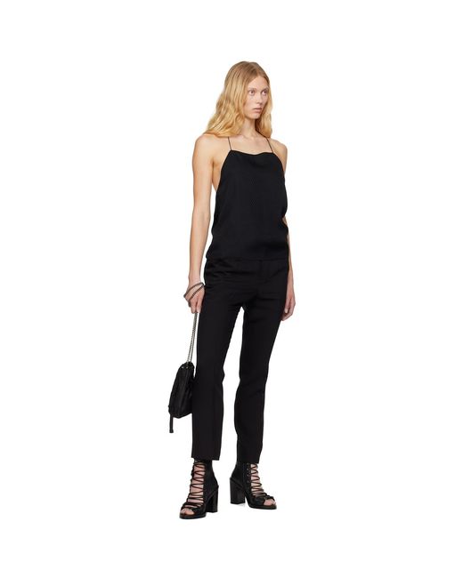 Ann Demeulemeester Black Heda Open Back Top