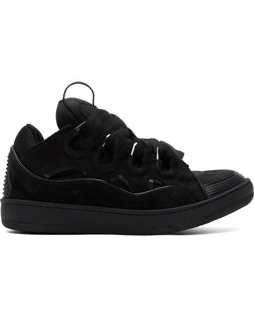 Lanvin Black Curb Sneakers for men