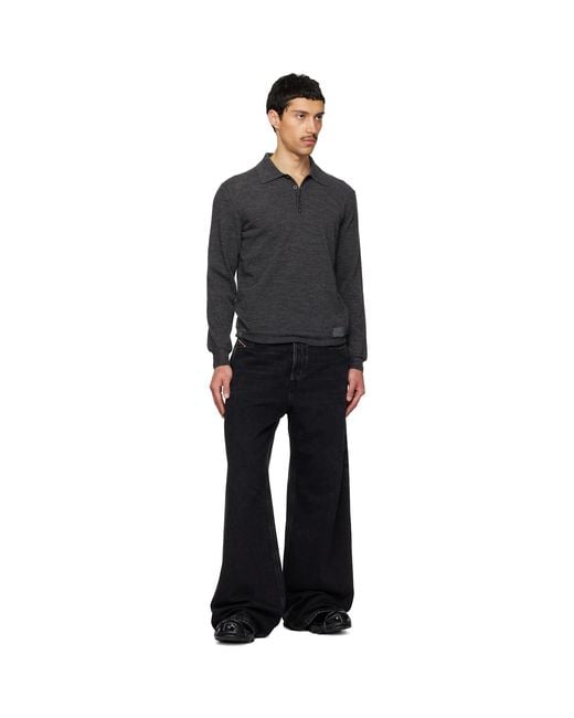 DIESEL Black S-Hammer So D Oxfords for men