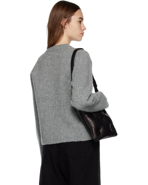 Maison Margiela Black Gray V-neck Sweater