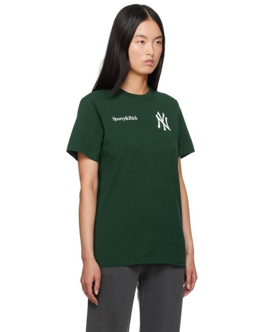 Sporty & Rich Green Sportyrich '47 Edition Yankees Champions T-shirt