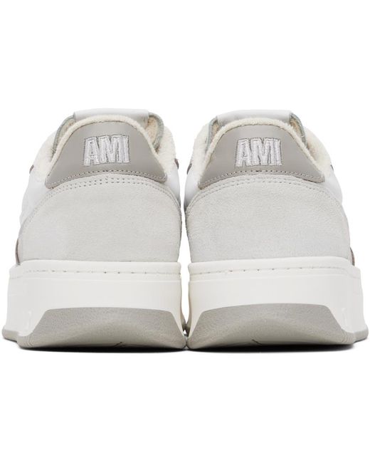 AMI Black Taupe & White Arcade Sneakers for men