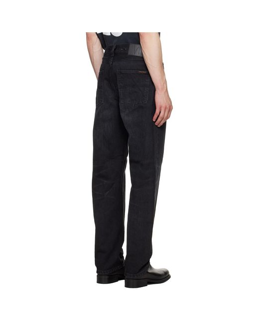 Nudie Jeans Black Rad Rufus Jeans for men