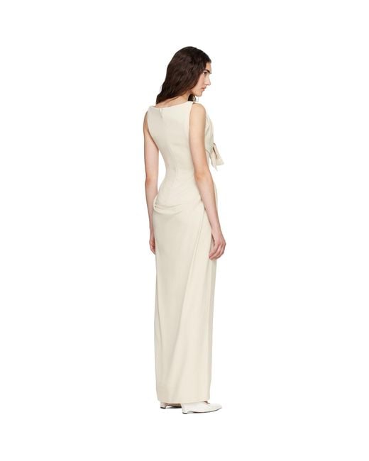 Vivienne Westwood Natural Iwona Corset Maxi Dress