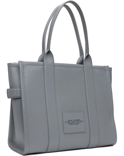 Marc Jacobs Gray 'the Leather Large' Tote